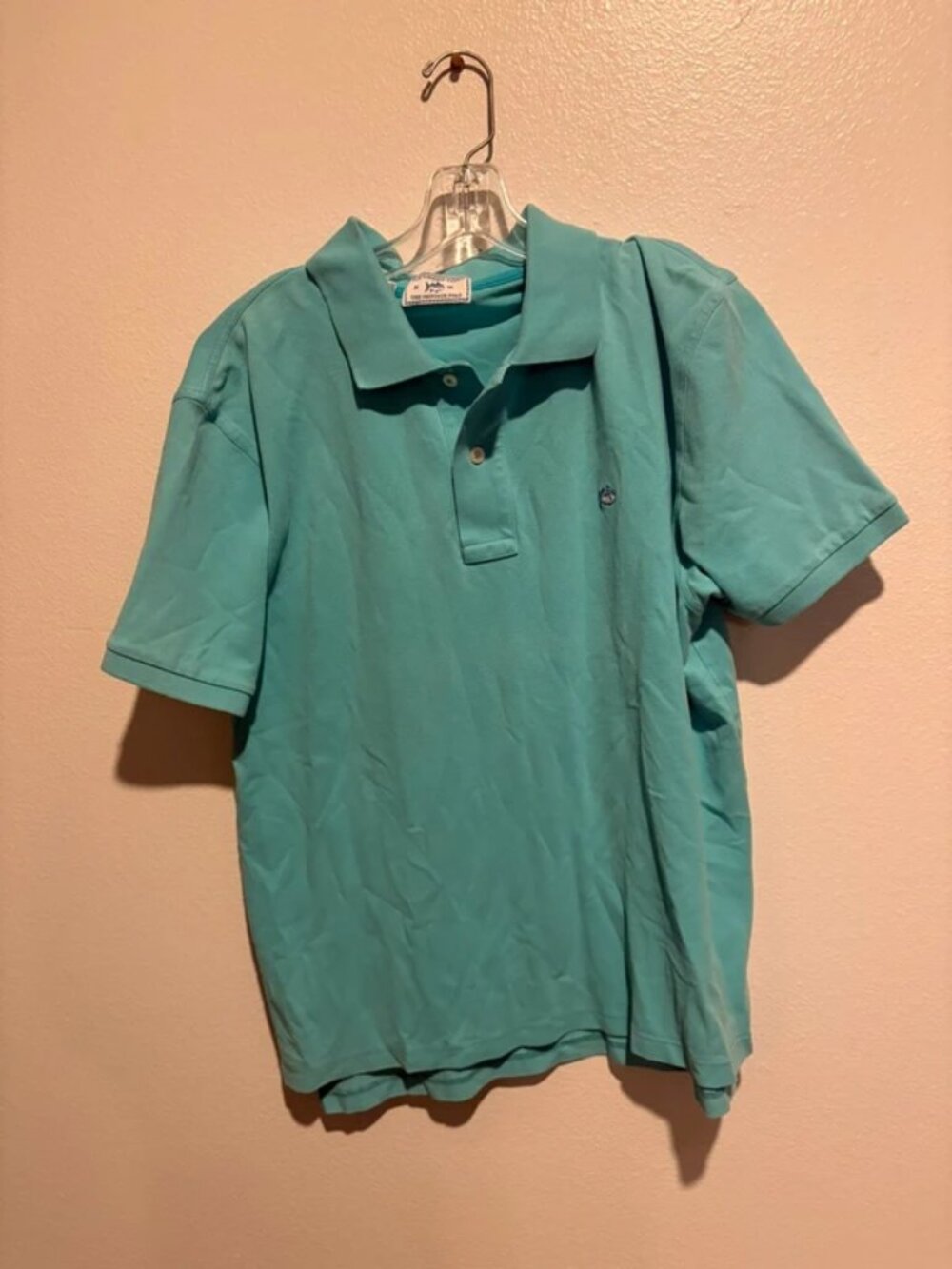 Southern Tide Skipjack Polo Shirt – Men’s Medium 38 – Aqua/Teal